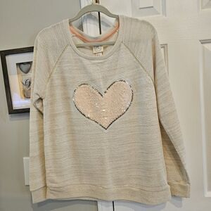 Belle Du Jour Cream Knit Sweatshirt